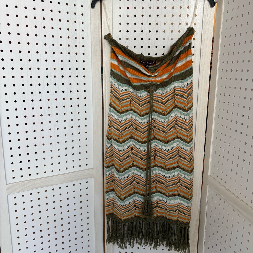 Almost Famous Multicolor Knit Skirt